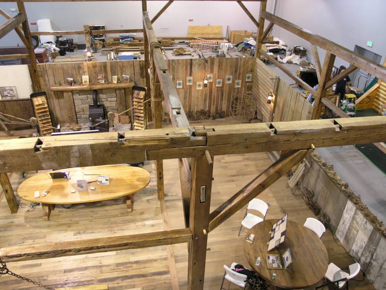 Denver Log and Timbe Frame Show / Trestlewoods "Barn Frame Booth"